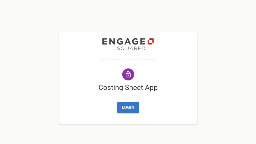 Costing Sheet App | Future Web App