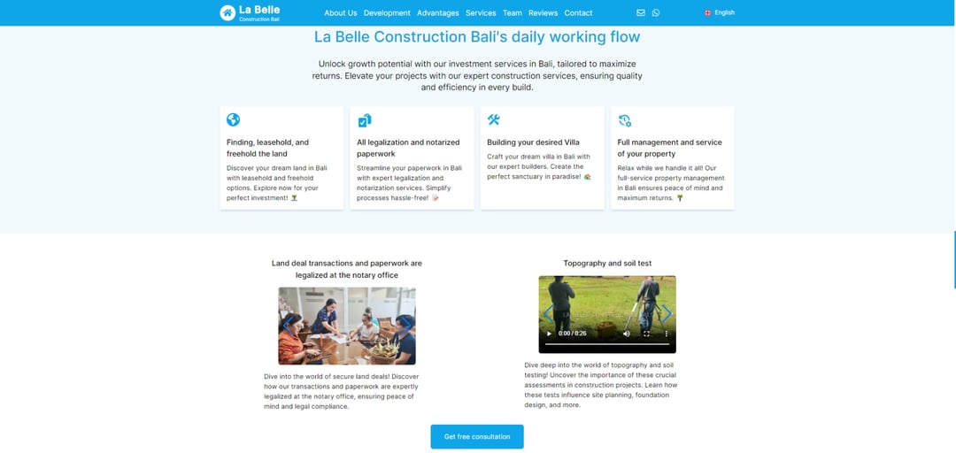 La Belle Construction | Future Web App